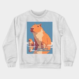 Cute Capybara Crewneck Sweatshirt